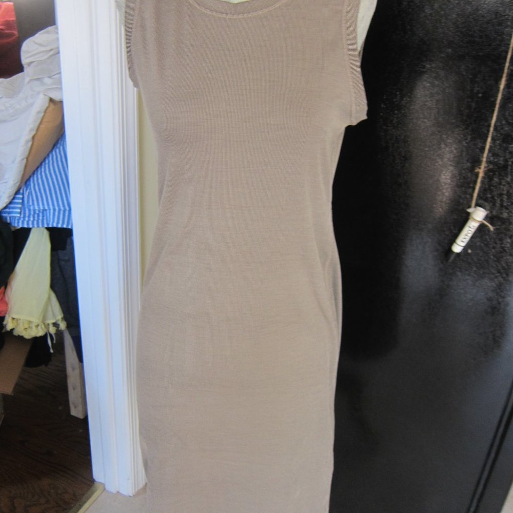 NEW prAna Women's Becksa Sleeveless Stretch Bodycon Dress Mink Heather  sz M